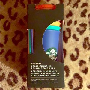 Starbucks color changing tumbler set